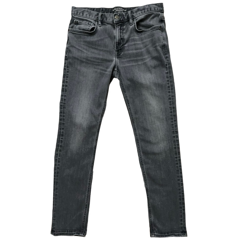 Banana Republic Traveler Jeans Mens Size 31x30 Slim Fit Denim Stretch Gray